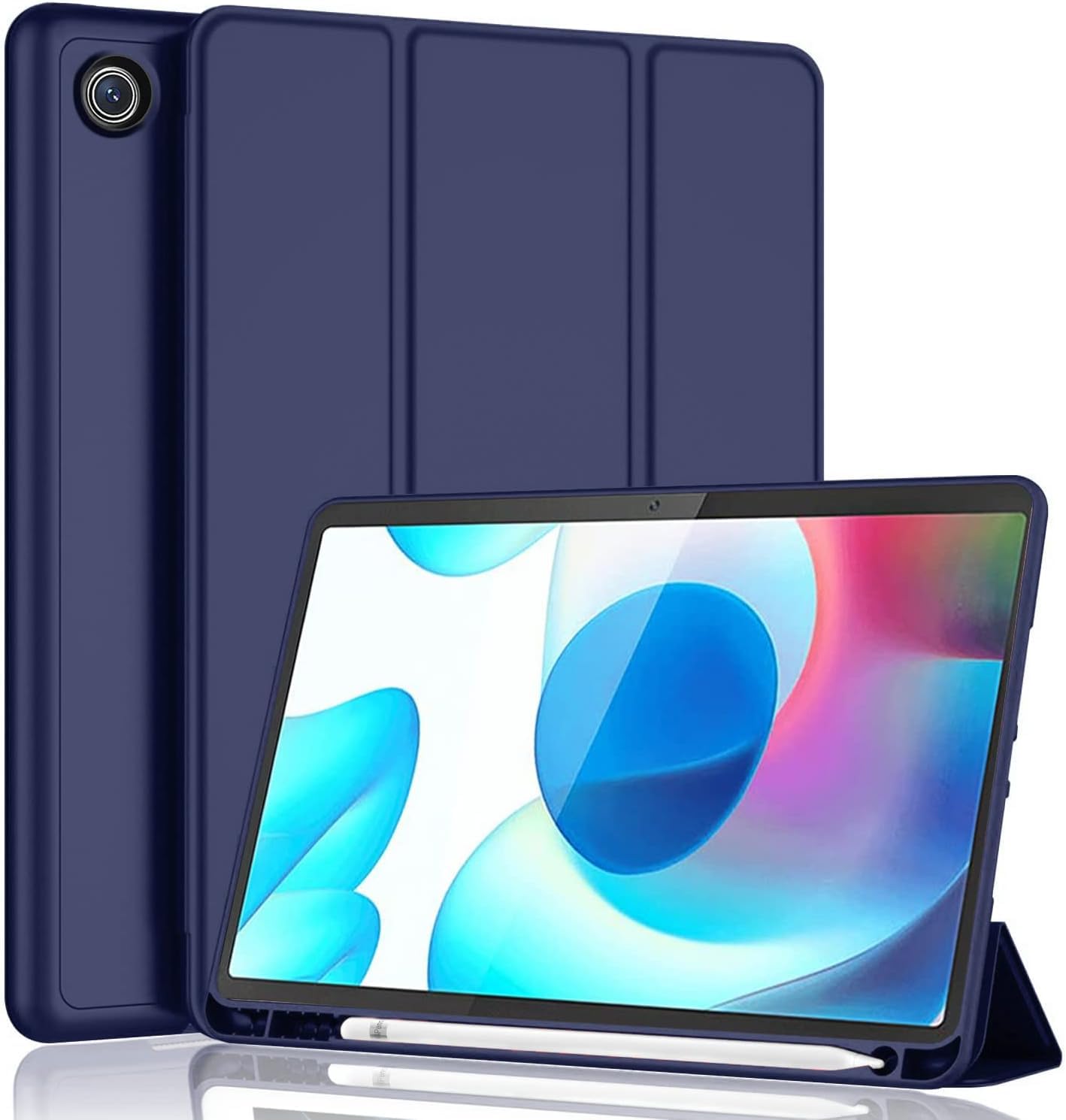 غلاف لجهاز Galaxy Tab A7 بلون كحلي  يقدم مزيجًا عمليًا من الحماية والأناقة. الغلاف يُغلف الجهاز ليحميه من الخدوش اليومية، الغبار، والصدمات البسيطة