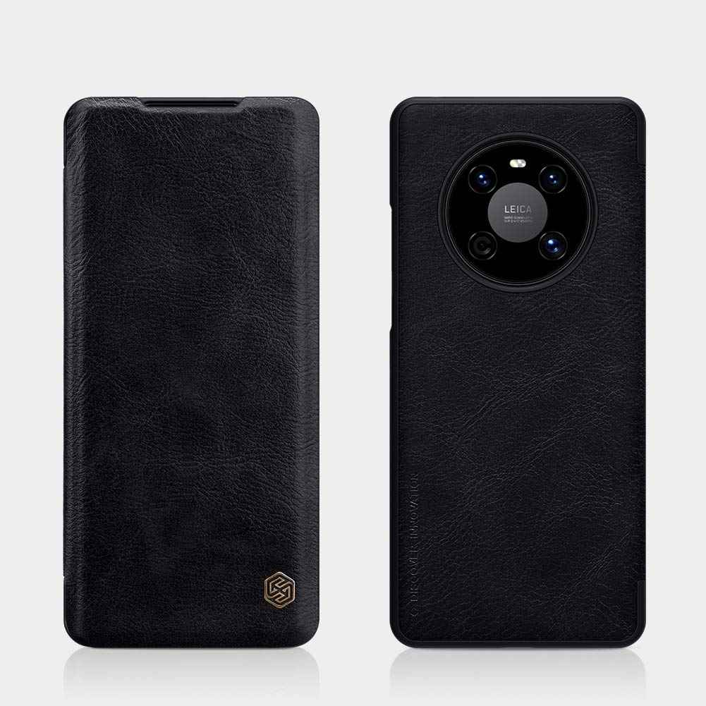 Nillkin Qin Leather Series Cover Case Designed For Huawei Mate 40/Mate 40 E - Black