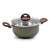 Celar Aluminium Pot with Bakelite Soft Touch Fitting Wooden Handle, 26 cm Diameter, Green, Non-stick, Made In Portugal - Safqqa