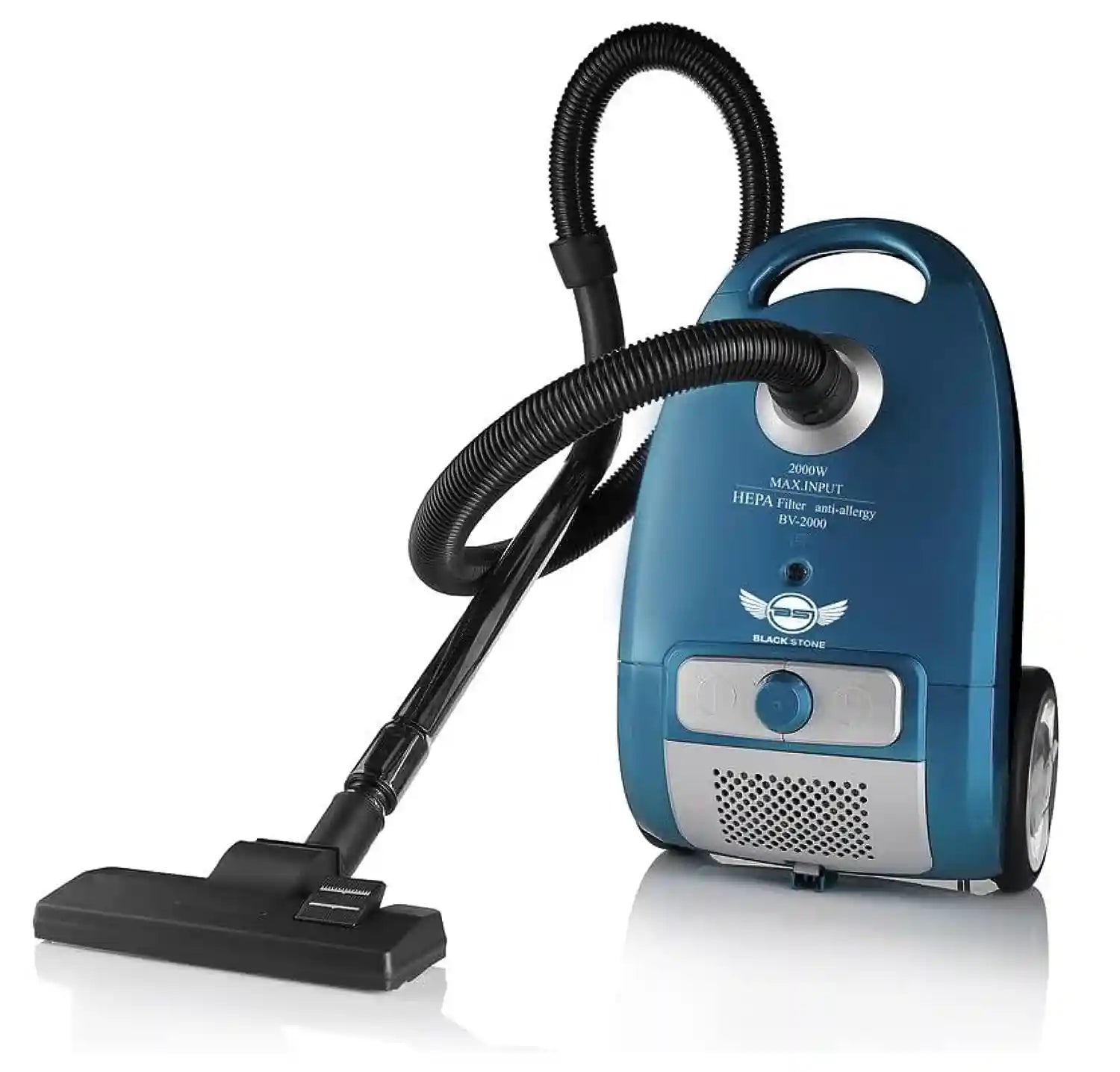 مكنسة كهربائية بلاك ستون BV-2000 بقوة 2000 واط – فلتر صحي وآمن للحماية من البكتيريا والميكروبات – Safqqa Egypt