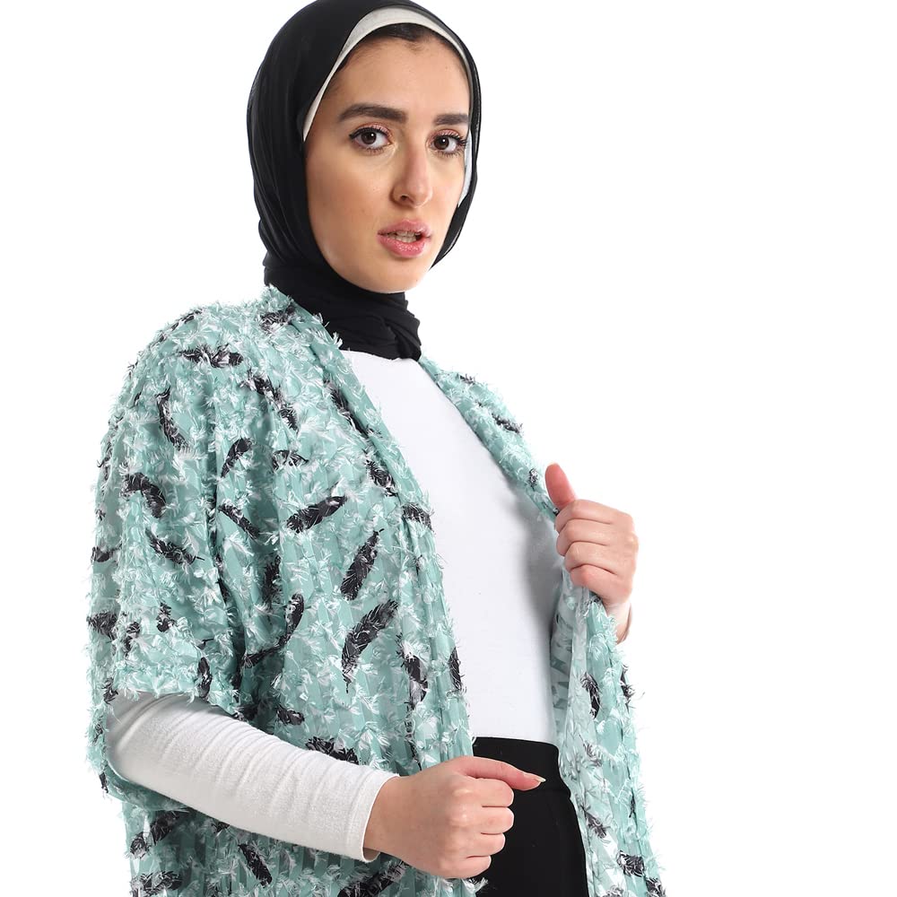 جميلة سترة نسائية بأكمام طويلة وياقة مفتوحة للرموش