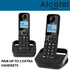Alcatel F860 Duo Wireless Telephone/2 Headphones/Unwanted Call Block/Speakerphone/Illuminated Display/Caller ID/100 Digit Memory/Redial Button/Different Tones/Bell Intensity Control