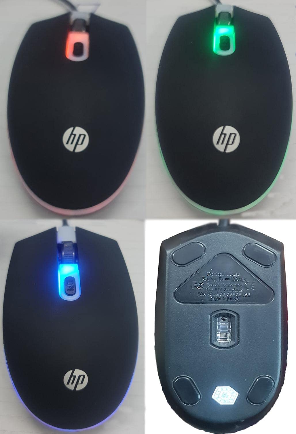 HP ماوس ضوئي تصميم مريح لليد من 