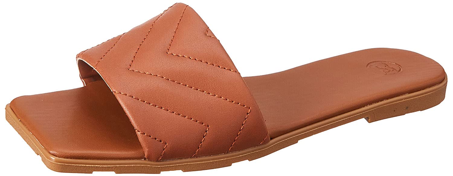 Club Aldo Quilted Square Toe Flat Slides for Women