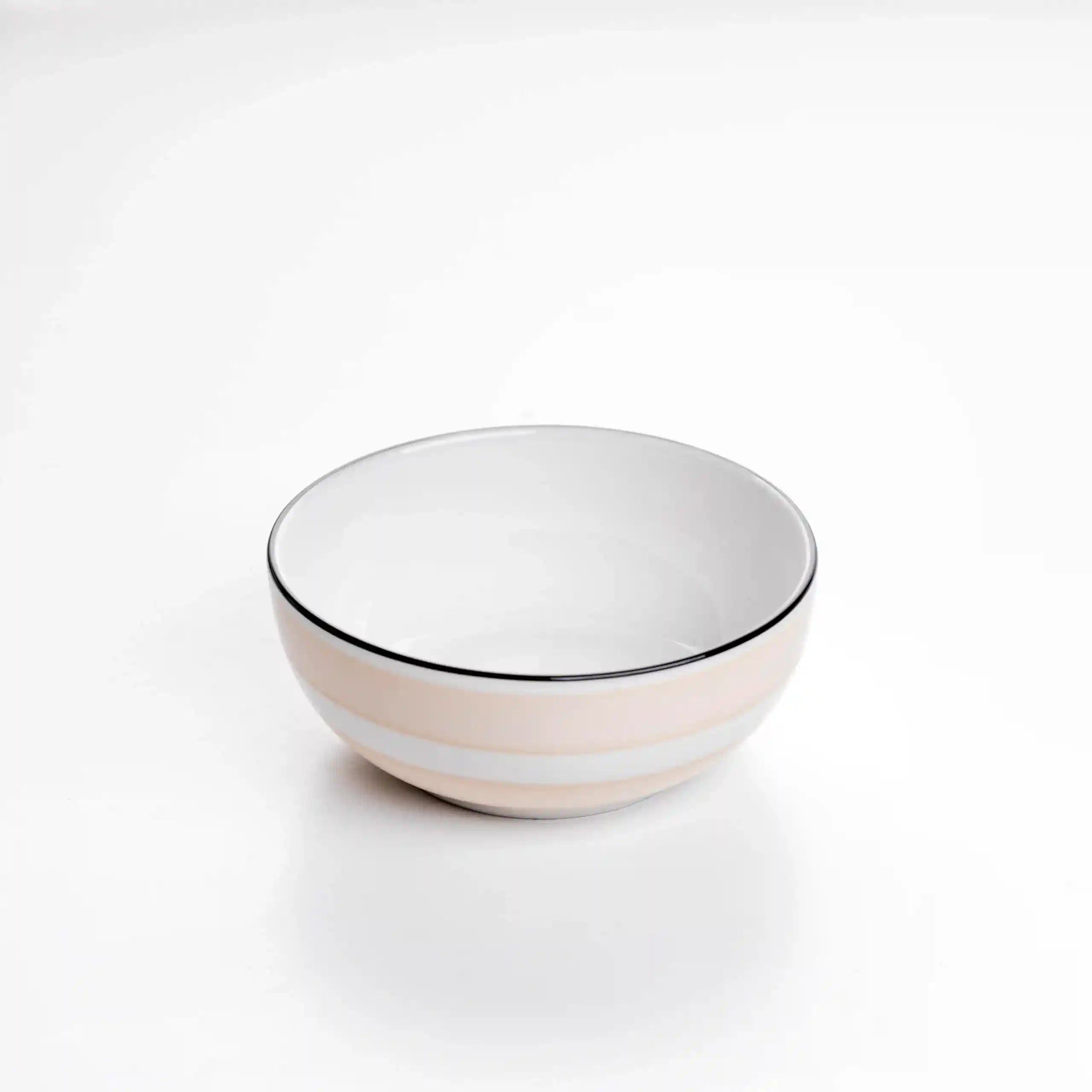 Fathy Mahmoud Porcelain tableware Dinner Set Coup 26 pcs. - Beige 1 Base box - Safqqa Egypt