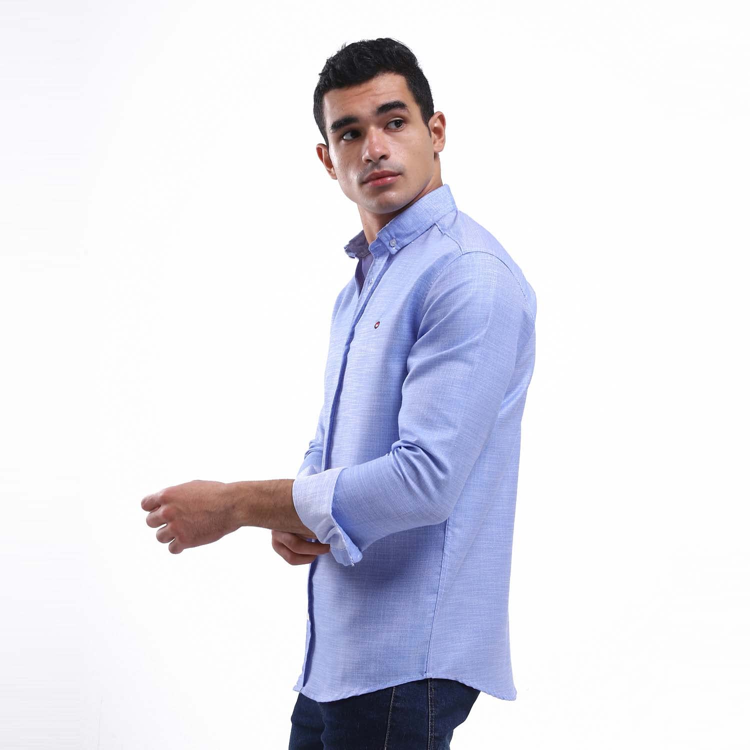 قميص الأرنب الأبيض بأكمام طويلة للرجال