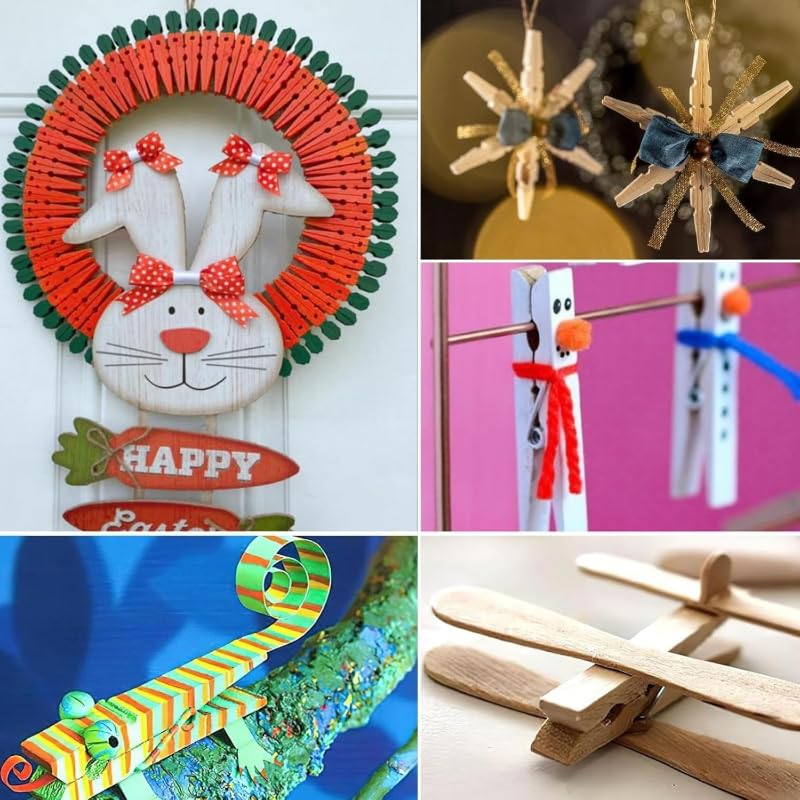 Elyassin 20-Piece Wooden Clip Set – Multi-Purpose