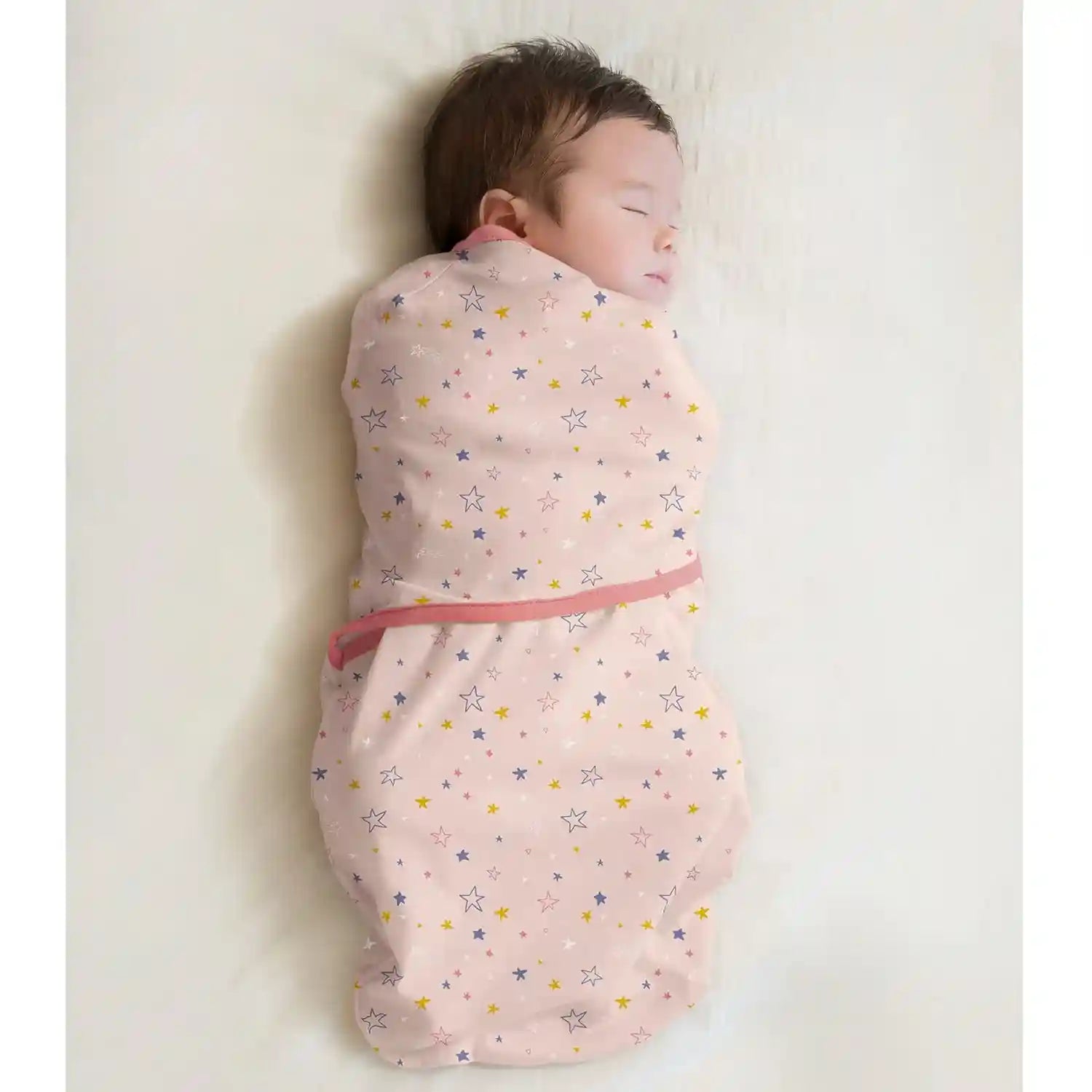 Clevamama Swaddle Blankets Baby Sleeping Bag Cotton Pink 0-3 Months 1 Unit - Safqqa Egypt