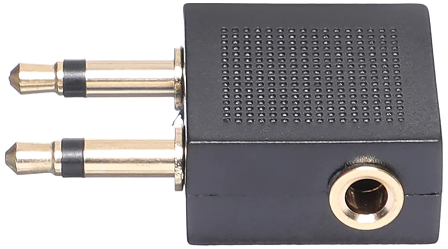 Keendex 1766 2 in 1 aux adapter - black