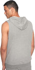 34 by Amr Diab Men's Cotton Sleeveless Zip-Up Hoodie with Side Pockets