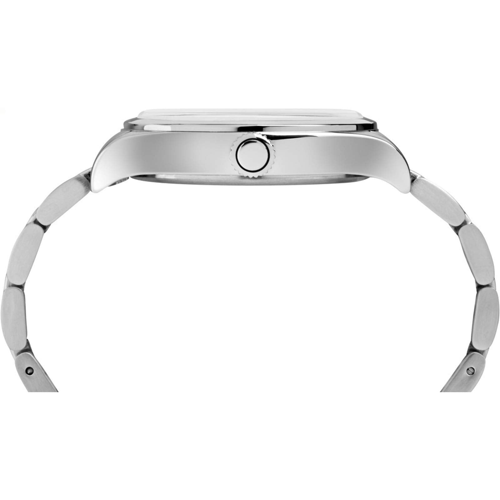 ساعة TIMEX للرجال مع سوار من الفولاذ المقاوم للصدأ
