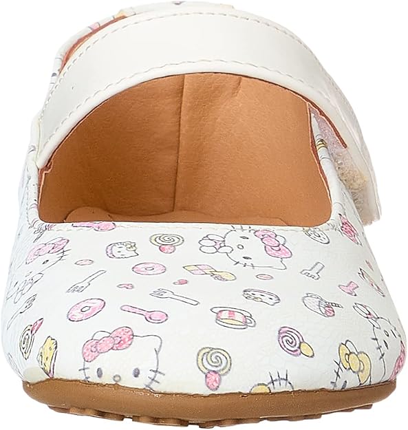 Skippy Kitty Print Velcro Closure Mary Jane Shoes for Girls