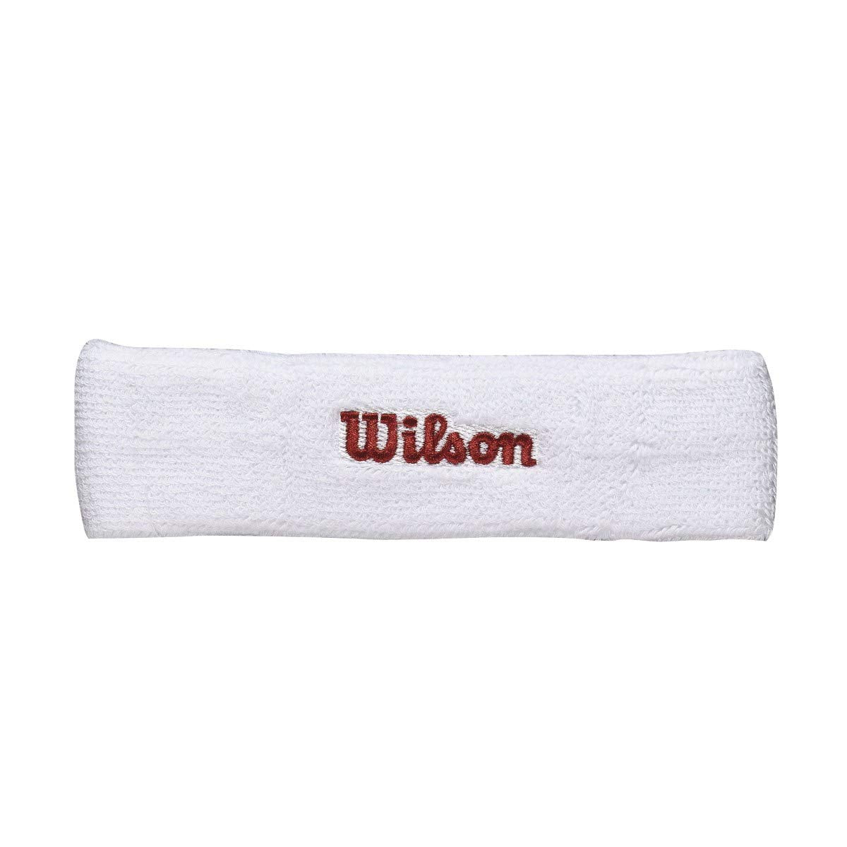 Wilson Adult French Terry Knit Headband, White, One Size