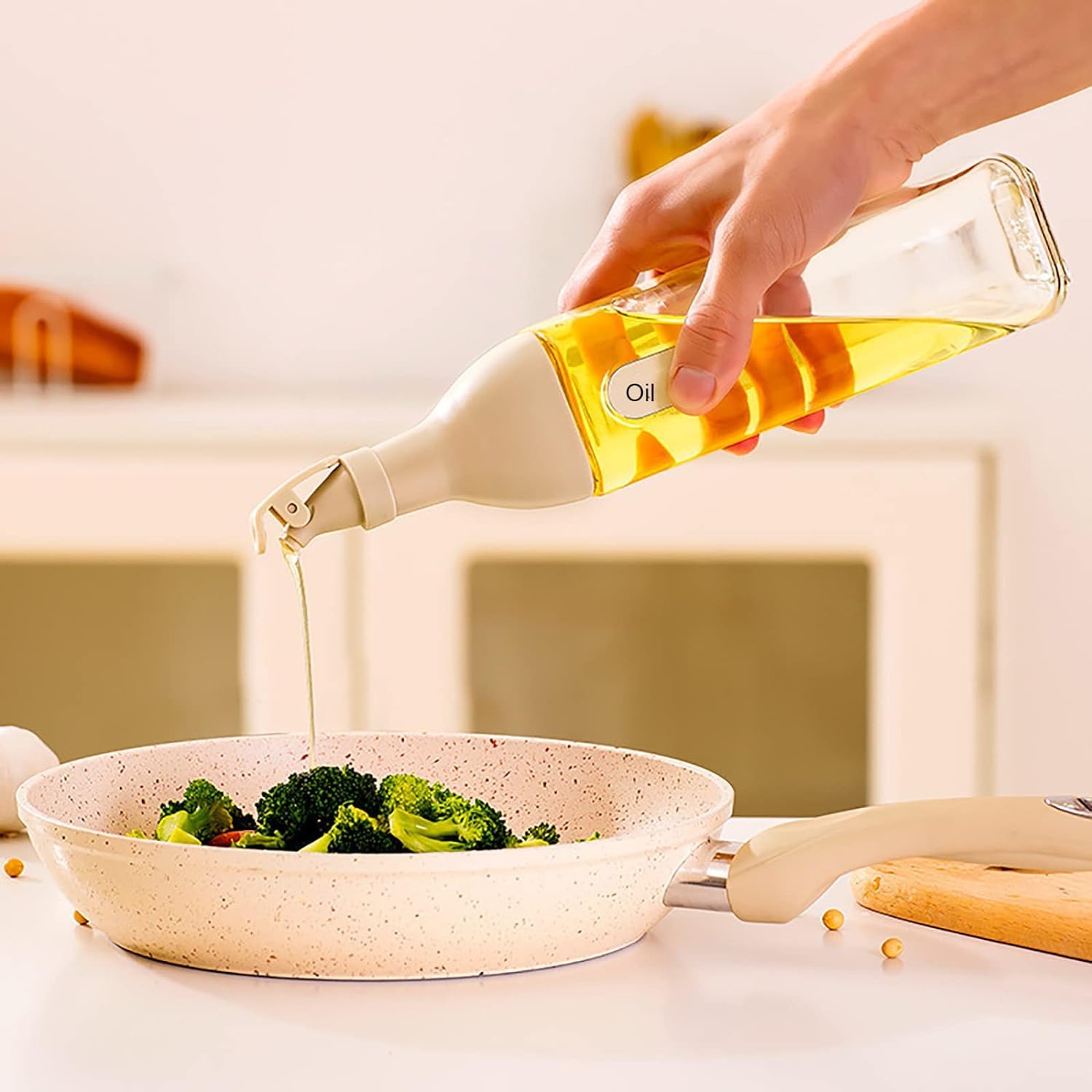 "Uniquely Beauty and Performance! 550ml Jumbo Oil Vinegar Bottle with Airtight Seal - Exclusive at (JUST.FOR.U.STORE床)"