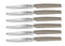 Pedrini Kitchen Knives Set – 6 Pieces with Dove Grey Handle