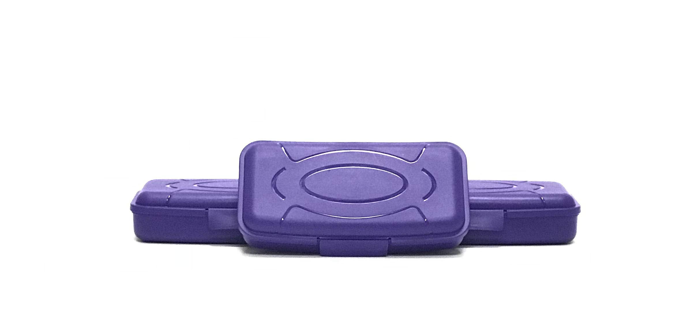 Mintra Home Utility Boxes - (7.7inW x4.0inD x1.61inH) - 450ml PURPLE Pack of 3