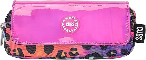 CUBS PU Pencil Case - Leopard TieDye Design