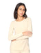 Carina Long Sleeves Round-Neck Solid Undershirt for Women
