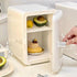 SKY-TOUCH Mini Fridge 4L Portable Cooler & Warmer 6 Can White