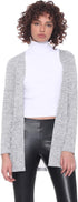 Jamila Side Pockets Long Sleeves Open Cardigan For Women,Long sleeves for added warmth and style.