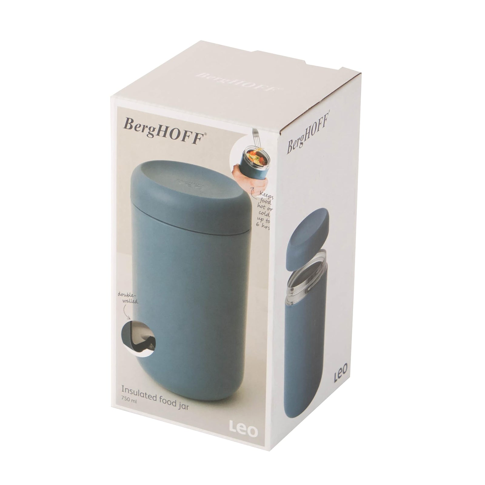 حافظة طعام من بيرجهوف، بولي بروبيلين، ازرق، مقاس واحد