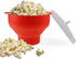 KASTWAVE Silicone Microwave Popcorn Popper Red BPA Free Collapsible