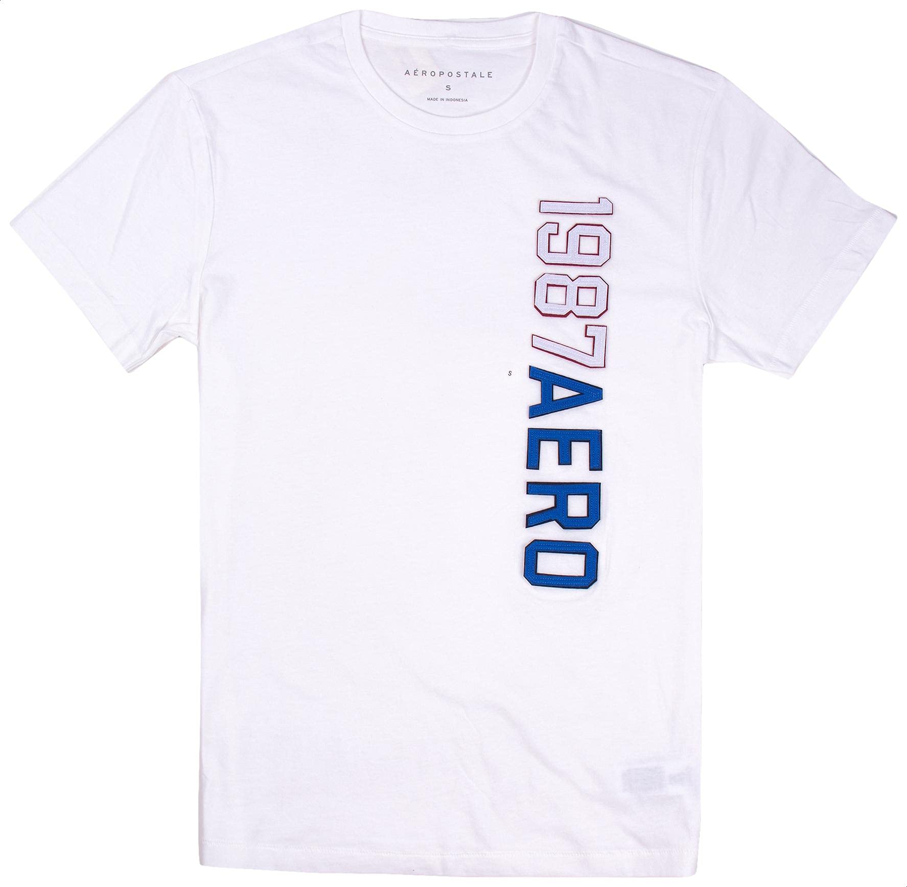 Aeropostale Front-Logo Crew-Neck T-Shirt for Men XS