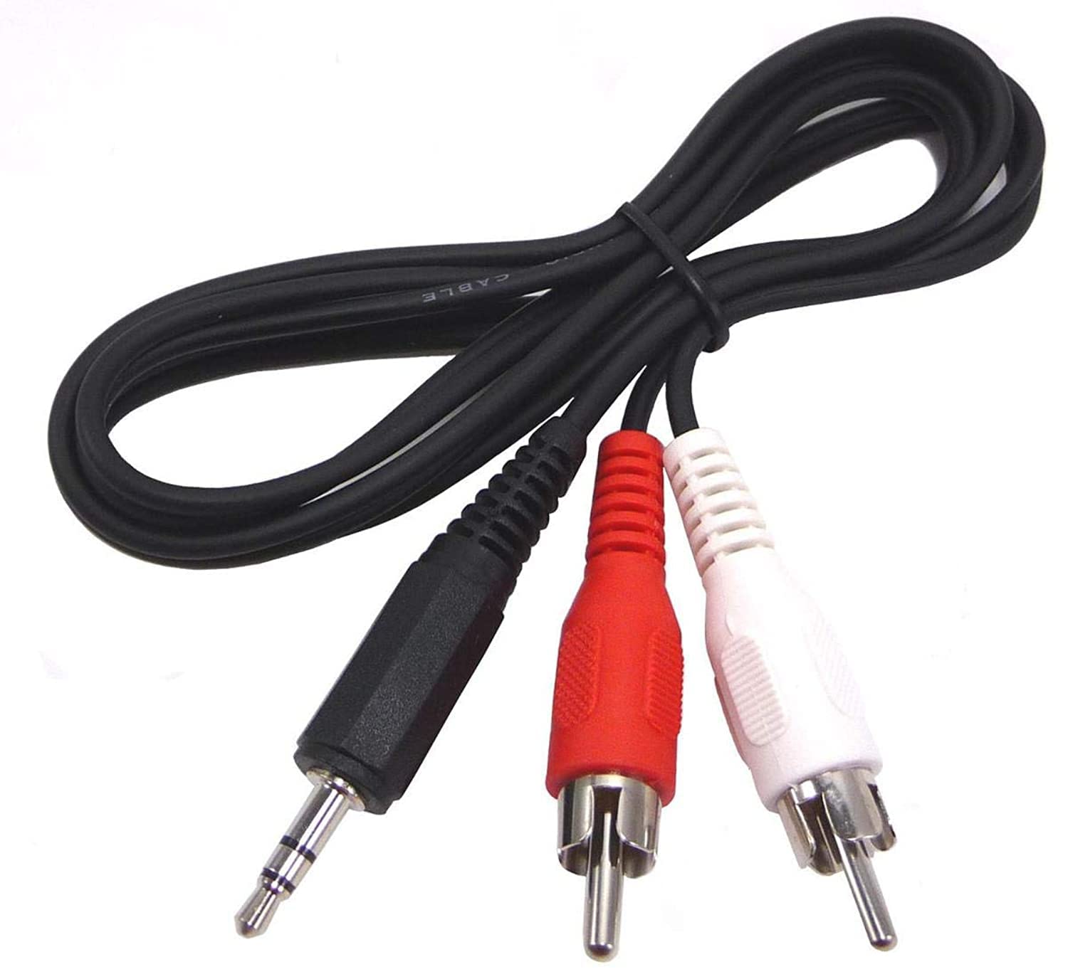 Generic 2in1 AV Stereo Cable for Mobile, 1.5m - Safqqa Egypt