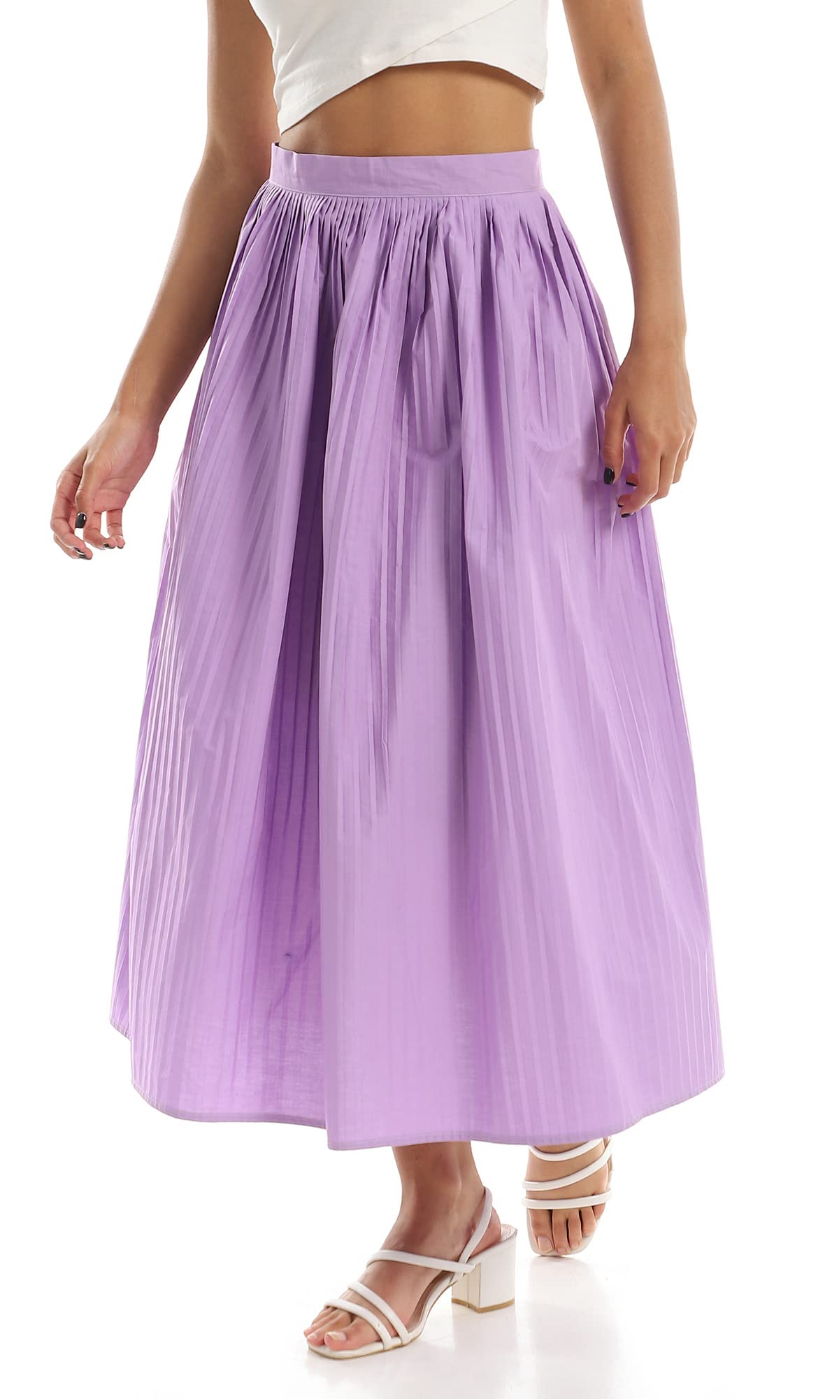 Ravin Feminine Plisse Maxi For Women,Maxi length for an elegant, feminine silhouette.