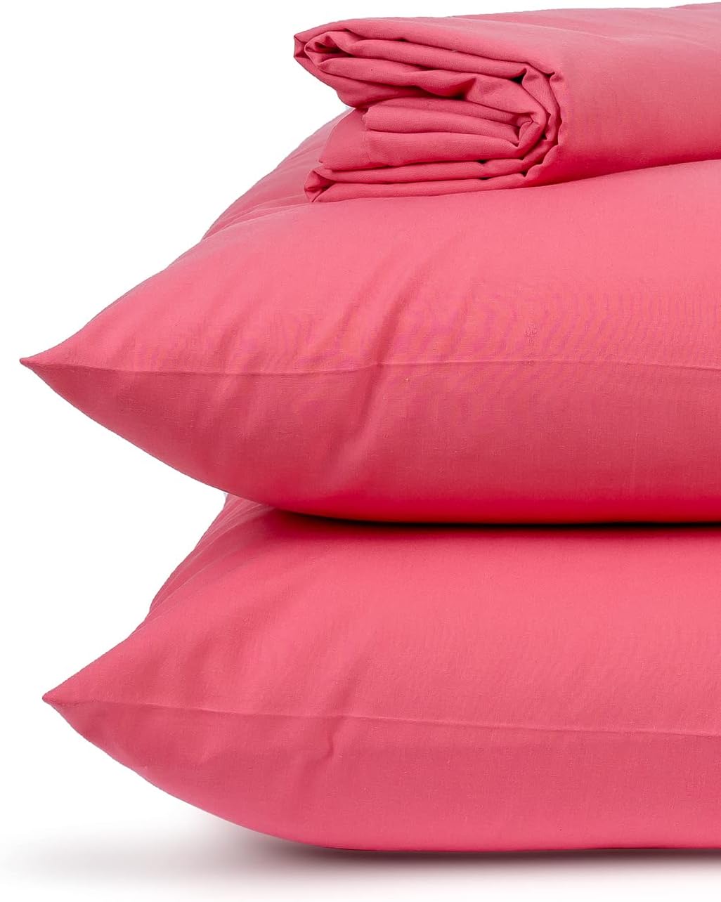 Home of Linen - Flat Sheet Set, Size 180 x 260 cm, Fuchsia