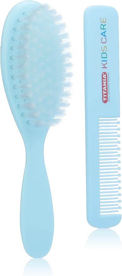 Titania 1295b brush & comb for baby hair - multi color