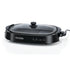 BLACK+DECKER Electric Health Grill, 1500W, Family-Sized Non-Stick Griddle with Glass Lid, 5-Level Temperature Control, Cool-Touch Handles, Efficient Fat Draining, Dishwasher Safe, Black - GH1500-B5-Have Scratches