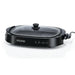 BLACK+DECKER Electric Health Grill, 1500W, Family-Sized Non-Stick Griddle with Glass Lid, 5-Level Temperature Control, Cool-Touch Handles, Efficient Fat Draining, Dishwasher Safe, Black - GH1500-B5-Have Scratches