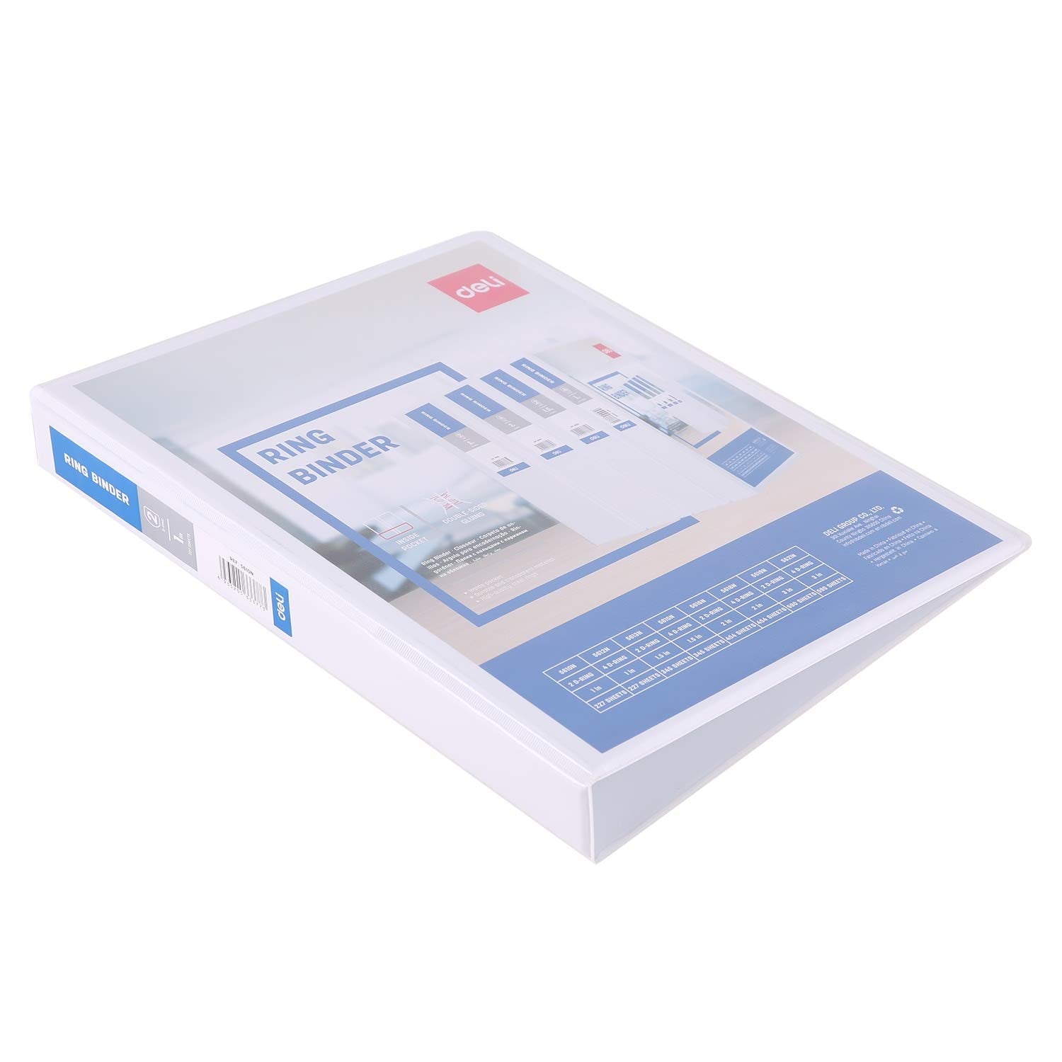 deli A4 D-Ring File Binder – 2.5 cm, 2 Holes
