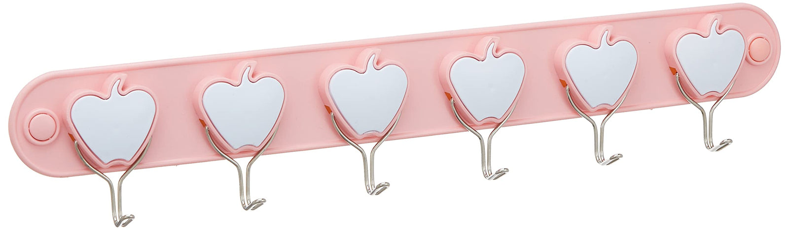 Bager Heart Plastic Hanger Set - 2 Pieces, 6 Rings Each