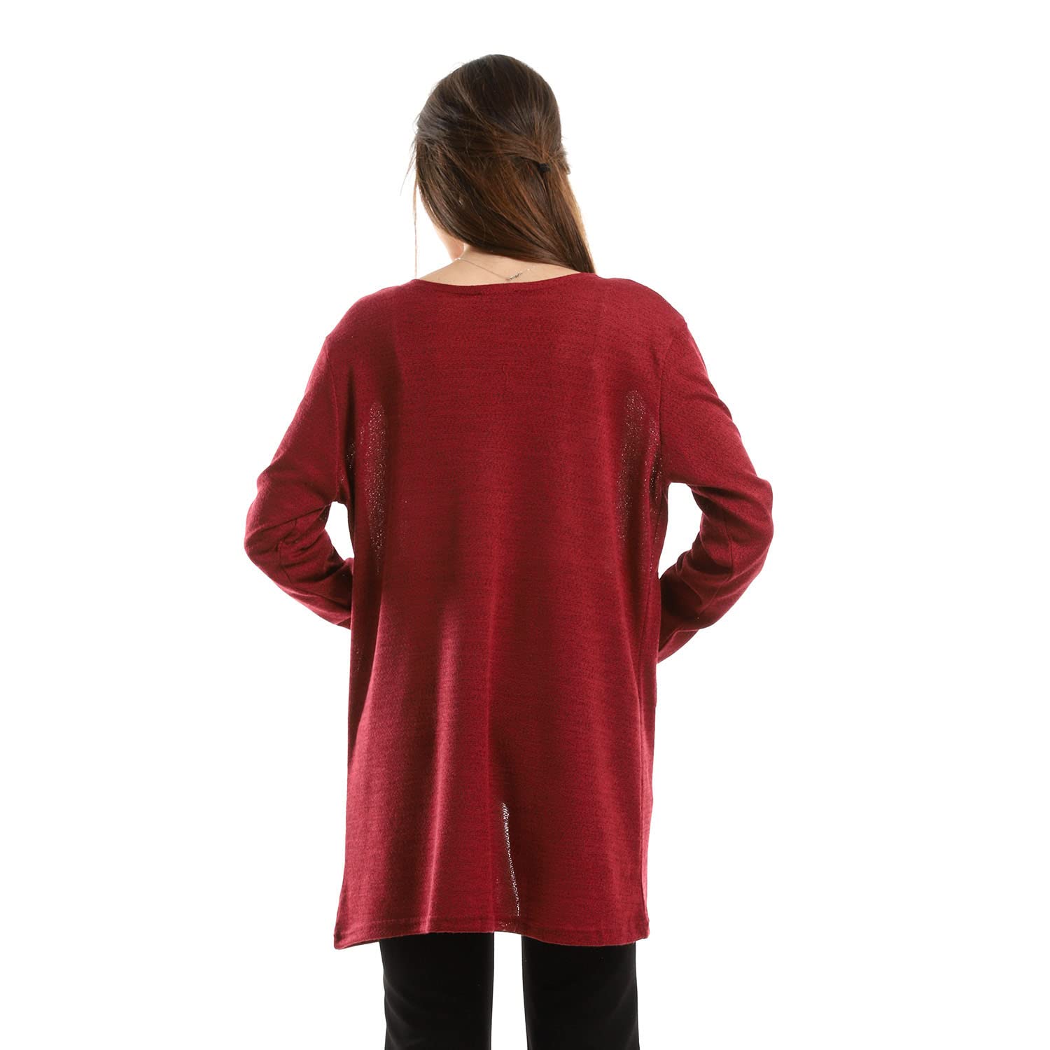 JAMILA Women Long Sleeve Cardigan Sweater with Side Pockets – Soft, Cozy, and Stylish