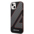 CG MOBILE AMG Transparent Double Layer Case With Checkered Flag Pattern Crystal Case/Bumper Protection/Anti-Explosion/Anti-Fall/Anti-Scratch Compatible With iPhone 14 Plus 6.7" (Black)