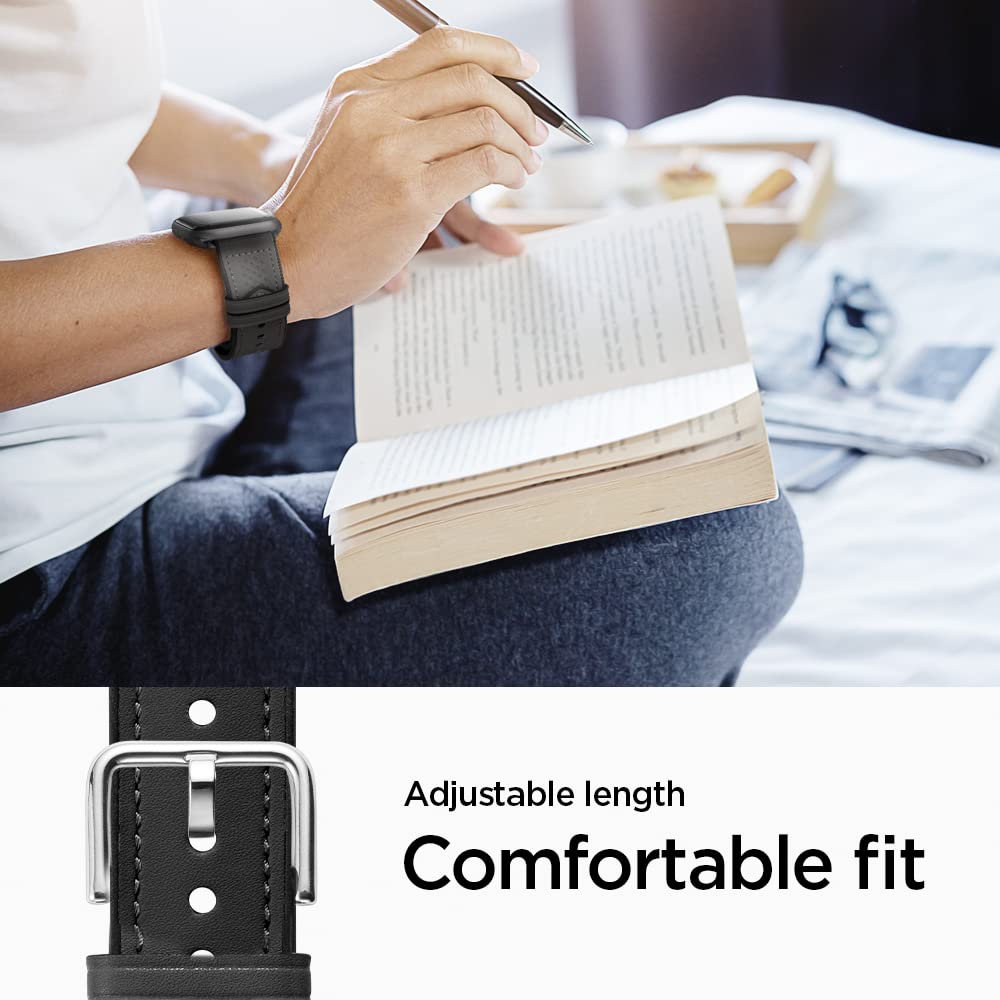 سوار Spigen Retro Fit، بديل أنيق ومتين لساعات Apple Watch. متوافق مع Series 8/7 (41mm)، Series SE2/6/SE/5/4 (40mm)، وSeries 3/2/1، 