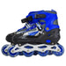 Carol 485-3 Adjustable Swivel Roller Skates with Colorful Flashing Wheels for Kids - Size 42, Multi-Color - Safqqa Egypt