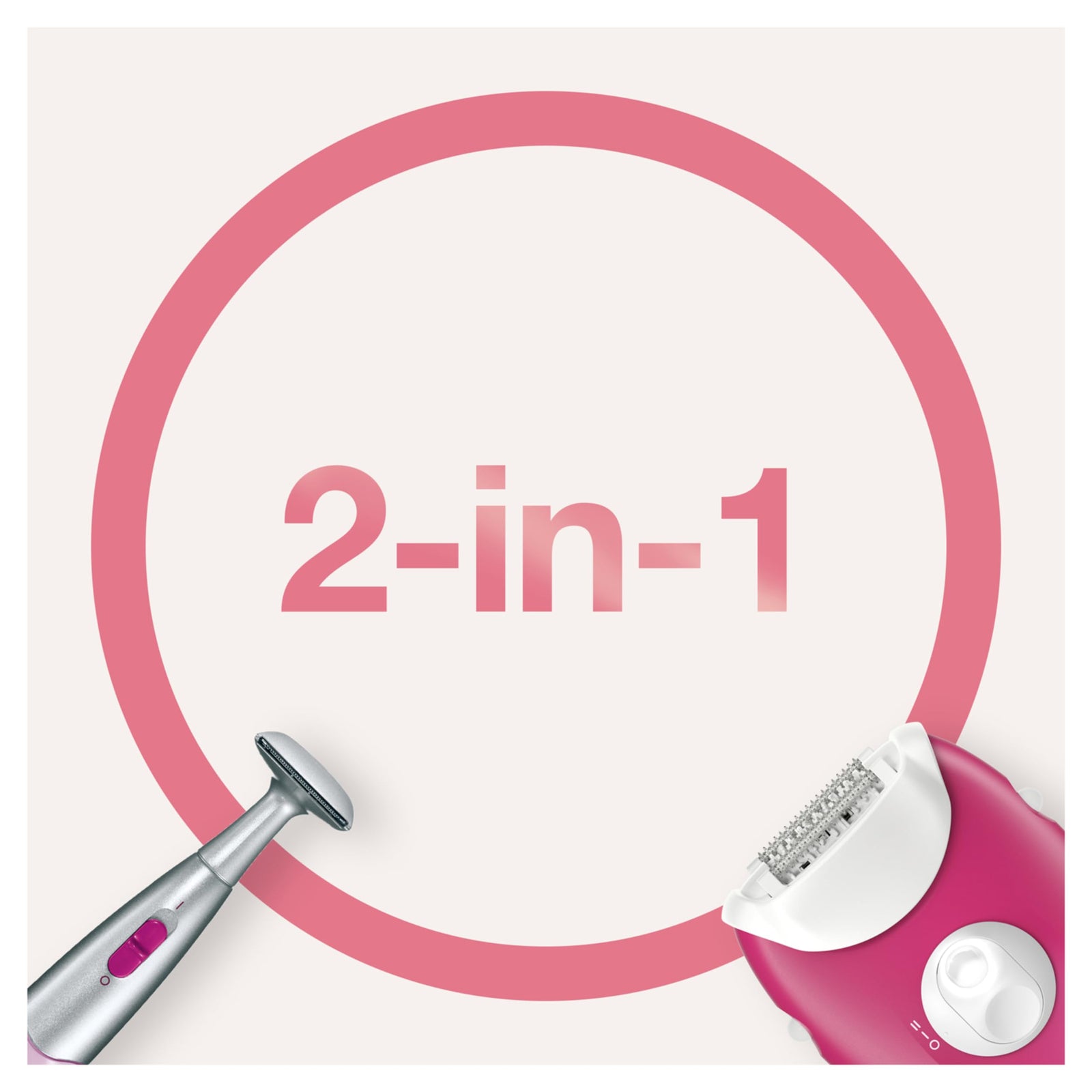 Braun Silk-epil 3 3-420 Epilator Raspberry Pink with 2 Extras - Safqqa Egypt