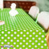 Unique Polka Dot Plastic Tablecloth, Lime Green