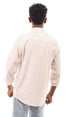 Ravin mens Ravin 95001 Bi-Tone Candy Stripes Elegant Shirt - White & Light Orange Shirt