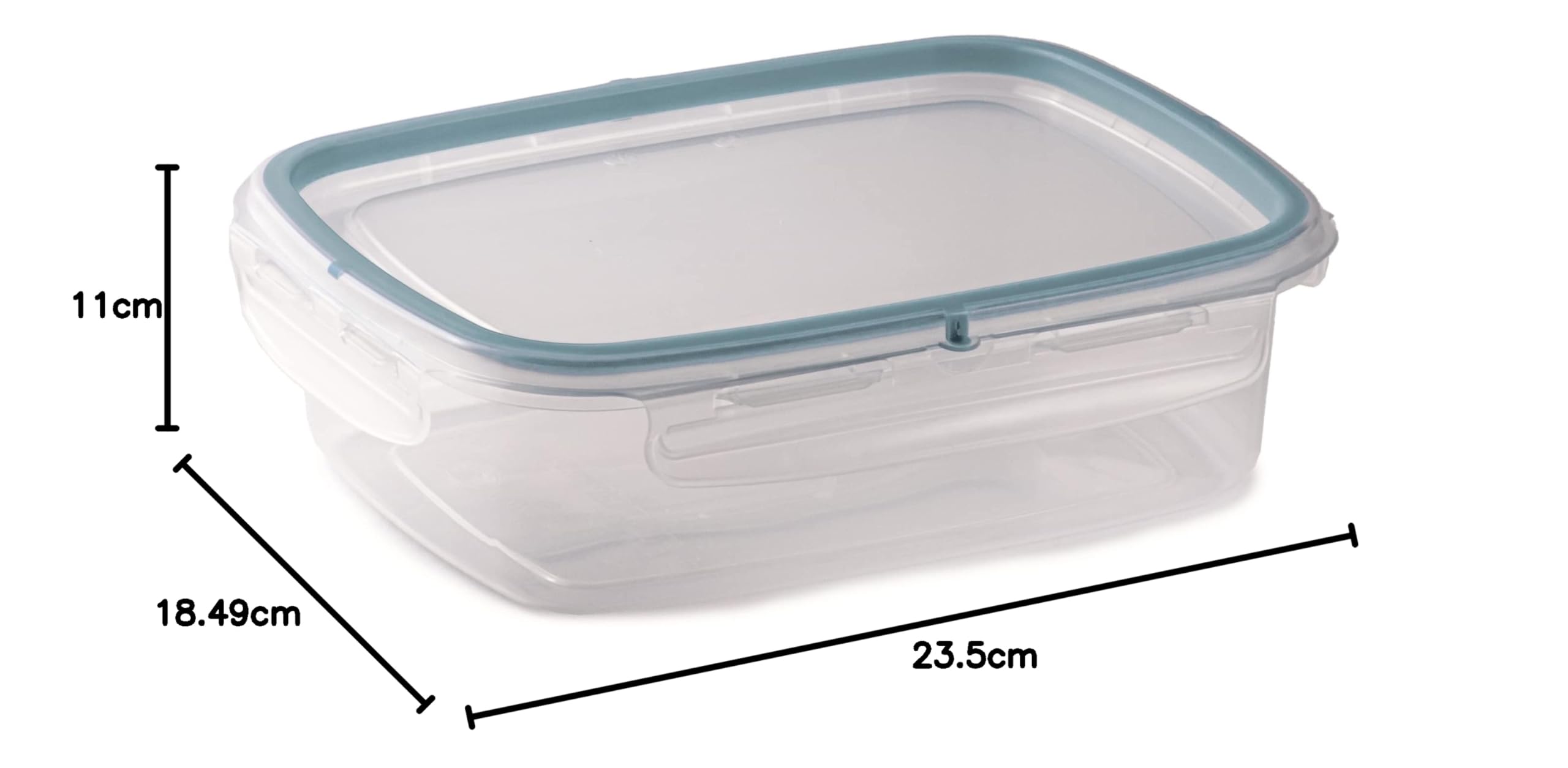 طقم علب تخزين مستطيلة من سنِبس يحتوي على ثلاث علب بسعة 1.4 لتر لكل واحدة، مصممة لتخزين الطعام بطريقة عملية ومنظمة. مصنوعة من خامات عالية الجودة وآمنة على الطعام – Safqqa Egypt