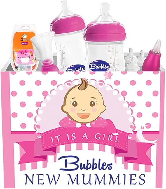 Bubbles New Mummie Classic Box for Girls - Small, Rose (Multiple Colors)