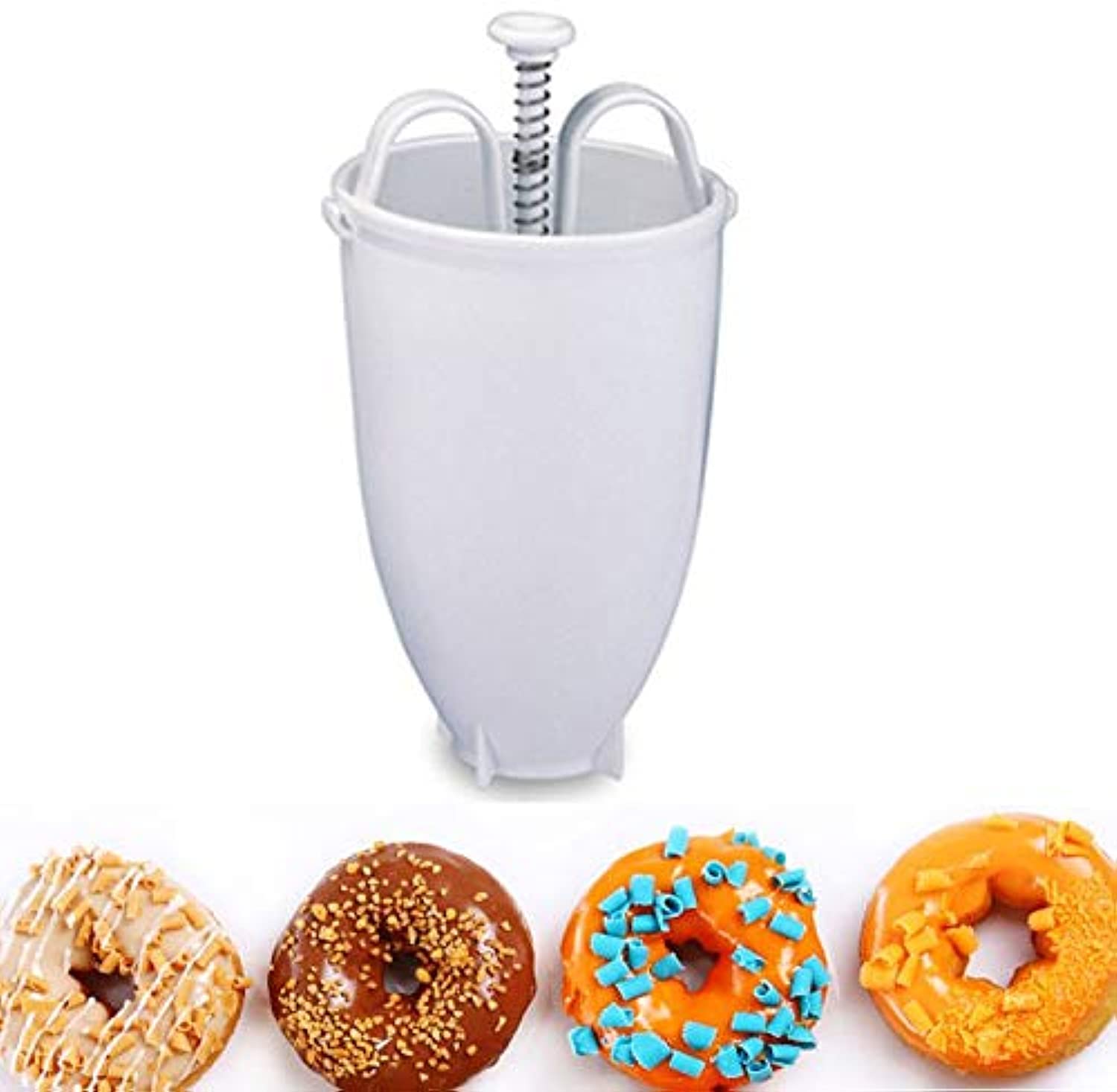 صانعة دونات منزلية من كيتشن برو – سهلة الاستخدام مع ضبط السمك (علبة تالفة)