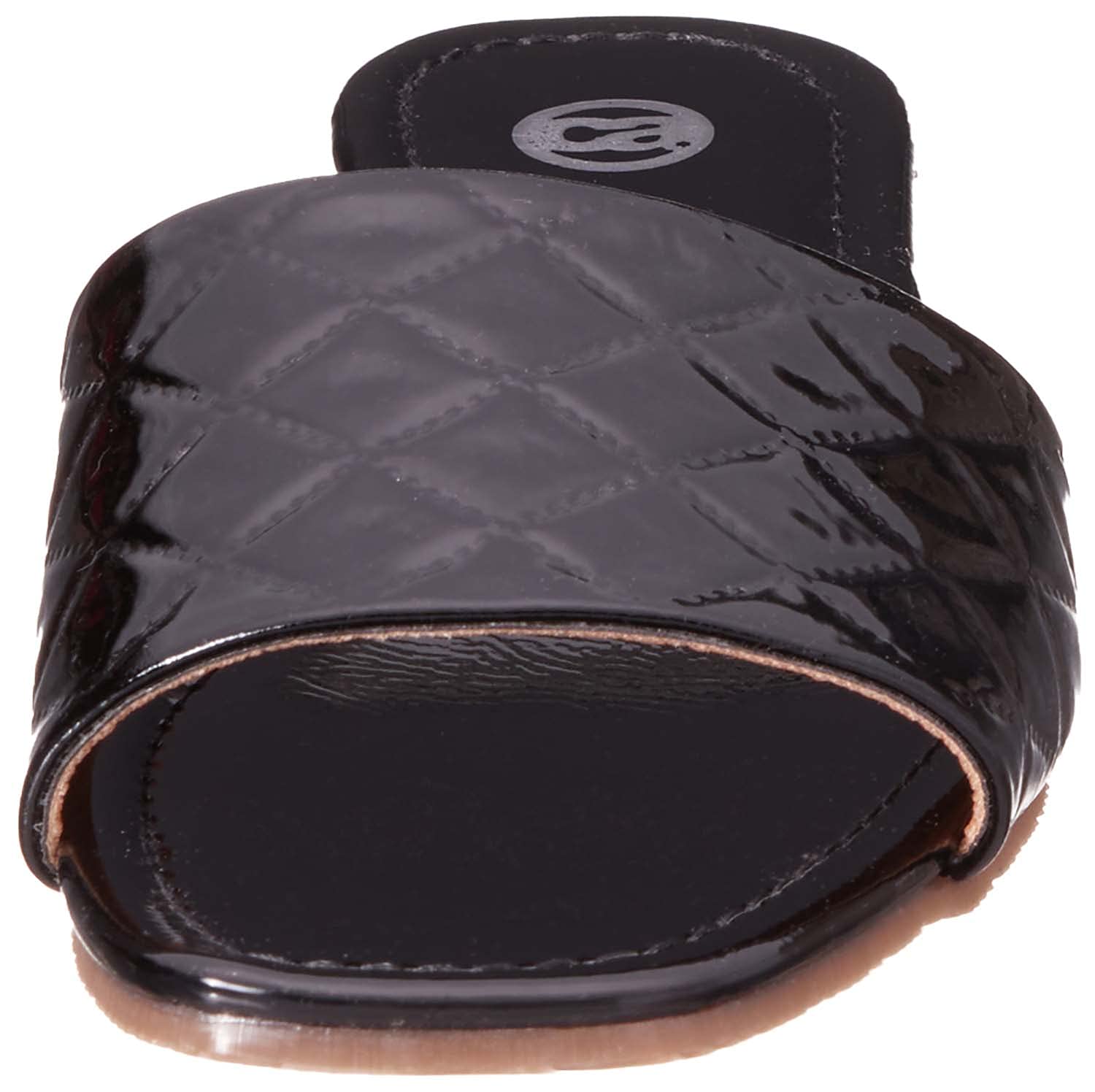 Square-Toe Quilted-Strap Slide Slippers For Women - Safqqa Egypt