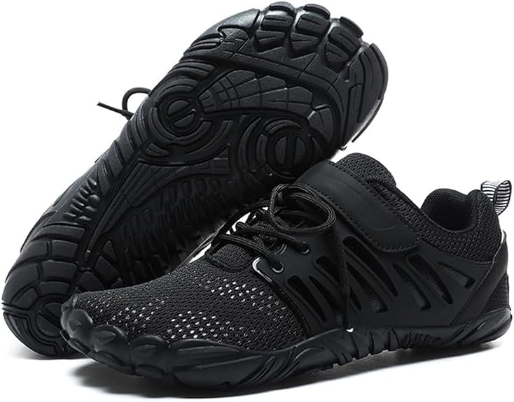 MIFAWA Men Training Shoes Black Lightweight Performance Sneakers – Safqqa Egypt