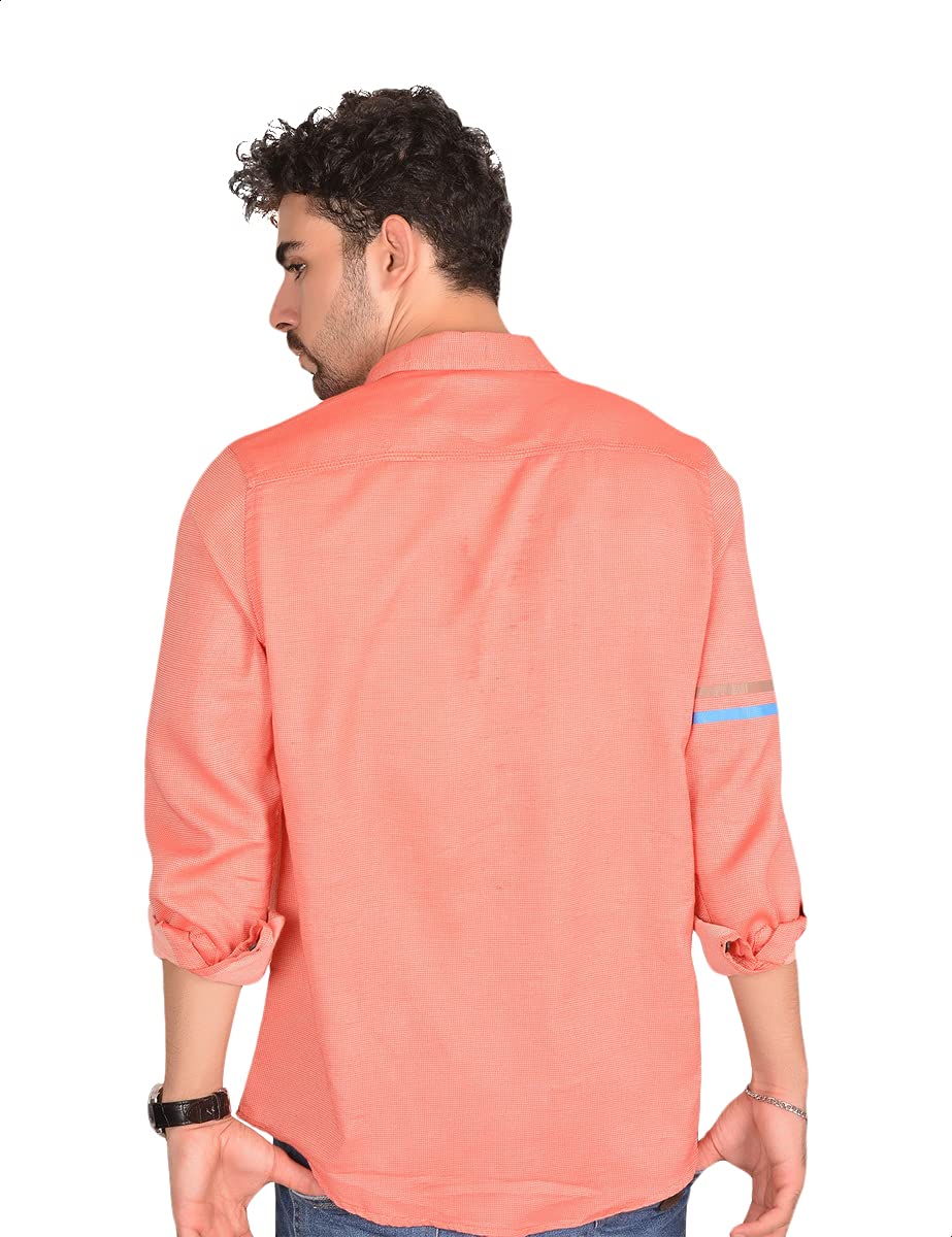 White Rabbit Basic Regular Fit Long Sleeves Shirt for Men,Soft, breathable fabric for all-day comfort.