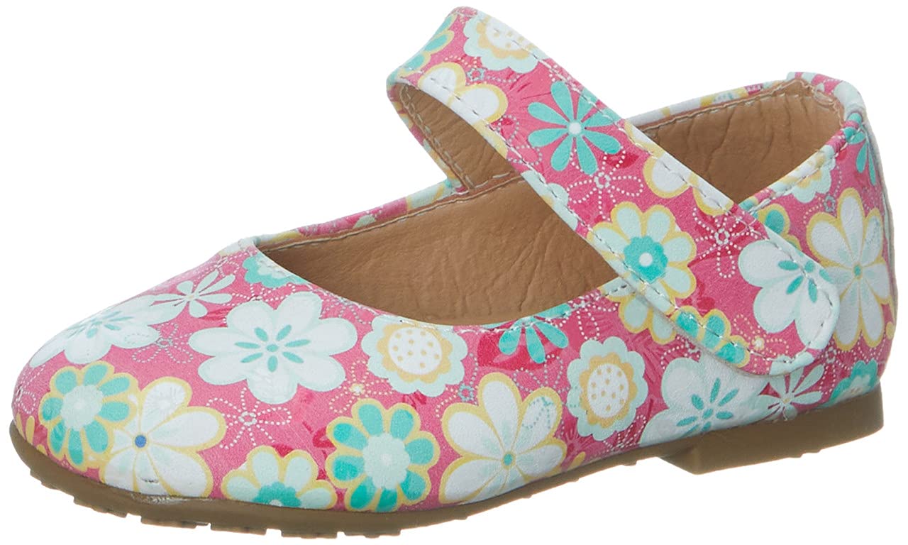 Skippy Flower Print Velcro Closure Mary Jane Shoes for Girls