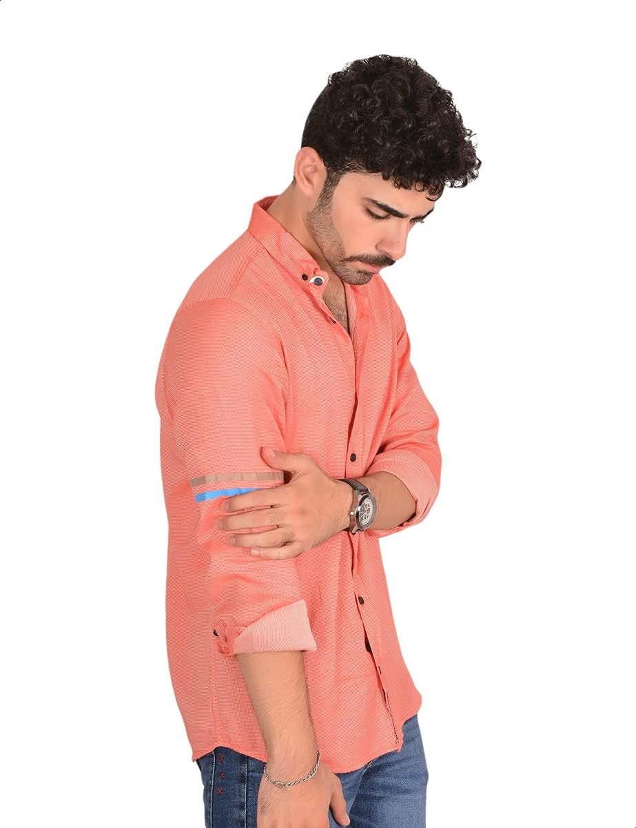 White Rabbit Basic Regular Fit Long Sleeves Shirt for Men,Soft, breathable fabric for all-day comfort.